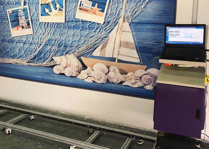 CMYK 120w DX-10 EPSON 3D Wall Inkjet Printer لطلاء الجدران